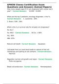 APHON Chemo Certification Exam Questions and Answers &lpar;Solved Papers&rpar;&period;