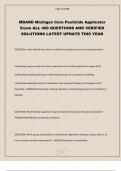 Michigan MDARD Core Pesticide Applicator Exam