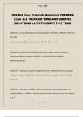INDIANA Core Pesticide Applicator TRAINING Exam