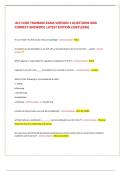 ALF CORE TRAINING EXAM VERSION 1 QUESTIONS AND  CORRECT ANSWERS&vert; LATEST EDITION &lpar;20252026&rpar;  
