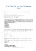 TNCC Final Exam 2024&sol;2025 &vert; Open Book Test Questions and Answers &vert; Trauma Nursing Core Course &vert; 100&percnt; Verified Solutions