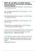 BPOC CH&period; 16 &lpar;ABC&rpar;&comma; 23 &lpar;SFST&rpar; Solved Exam Questions and Answers &lpar;Complete Practice Papers&rpar;