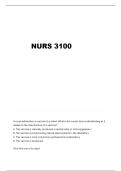 NURS 3100 LAB MODULES 1-3 QUESTIONS AND VERIFIED ANSWERS