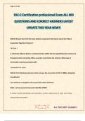 FAC-C Certification professional Exam ALL 600 QUESTIONS AND CORRECT ANSWERS LATEST UPDATE THIS YEAR NEW&excl;&excl;