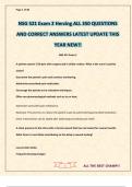 NSG 521 Exam 2 Herzing ALL 350 QUESTIONS AND CORRECT ANSWERS LATEST UPDATE THIS YEAR NEW&excl;&excl;