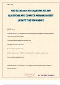 NSG 521 Exam 4 Herzing EXAM ALL 300 QUESTIONS AND CORRECT ANSWERS LATEST UPDATE THIS YEAR NEW&excl;&excl;
