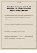 Maine State Journeyman Exam DE ALL QUESTIONS AND VERIFIED SOLUTIONS LATEST UPDATE THIS YEAR