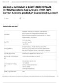 saem m4 curriculum 2 Exam &lpar;2025&rpar; UPDATE Verified Questions And Answers &vert; With 100&percnt; Correct Answers graded A&plus; Guaranteed Success&excl;&excl;