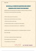 BIO 182 Exam 2 COMPLETE QUESTIONS AND CORRECT ANSWERS LATEST UPDATE THIS YEAR NEW&excl;&excl;