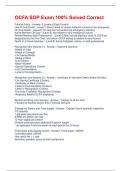 OCFA SOP Exam 100&percnt; Solved Correct