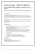 Portage Learning &ndash; NURS 231 &sol; BIOD 331  Human Pathophysiology &vert; Module 7 Comprehensive Exam  Review  &lpar;LockDown Browser Compatible &vert; 2025 Updated Edition &vert; Verified Study Resource&rpar; 