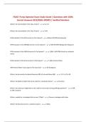 FADO- Pump Operator Exam Study Guide &vert; Questions with 100&percnt; Correct Answers 2025&sol;2026 UPDATE &vert; Verified Solutions