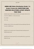 AWWA ABC Water Distribution Grades 1 & 2