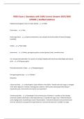 BUNDLE FOR FADO  EXAM  &vert; Questions with CORRECT Answers 2025&sol;2026 UPDATE &vert; Verified Solutions