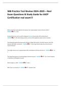 SBB Practice Test Review 2024&ndash;2025 &ndash; Real Exam Questions & Study Guide for ASCP Certification REAL EXAM&excl;&excl;&excl;
