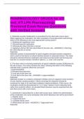 PHARMACOLOGY DRUGS for ATI test&comma; ATI LPN Pharmacology Proctored Exam Review Questions with Verified Answers