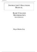 INSTRUCTOR&rsquo;S SOLUTIONS  MANUAL  Basic College Mathematics &lpar;What's New in Developmental Math&rpar; 6th Edition by Elayn Martin-Gay&vert;&vert;ISBN&colon;9780134840420