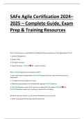 SAFe Agile Certification 2024&ndash;2025 &ndash; Complete Guide&comma; Exam Prep & Training Resources