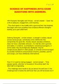 SCIENCE OF HAPPINESS &lpar;NYU&rpar; EXAM  QUESTIONS WITH ANSWERS&period; 