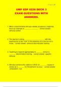 UWF EDF 6226 DECK 3  EXAM QUESTIONS WITH  ANSWERS&period; 