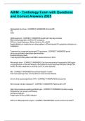 ABIM - Cardiology Exam with Questions and Correct Answers 2025&period;
