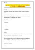 ATI RN COMMUNITY HEALTH NURSING EXAM QUEZZES 2025&sol;2026 &vert;ACTUAL EXAM QUESTIONS AND ANSWERS &lpar;100&percnt; VERIFIED&rpar; &vert;ALREADY GRADED A&plus;