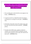 WVSSAC 2020 NFHS Part 1 Test Questions  With Complete Solutions &vert; Latest Update  2025 &vert; Sure To Pass&excl;&excl; 