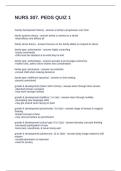 NURS 307. PEDS QUIZ 1 QUESTIONS WITH ACCURATE ANSWERS