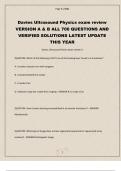 Davies Ultrasound Physics exam review VERSION A & B ALL 700 QUESTIONS AND VERIFIED SOLUTIONS LATEST UPDATE THIS YEAR