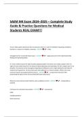 SAEM M4 Exam 2024&ndash;2025 &ndash; Complete Study Guide & Practice Questions for Medical Students REAL EXAM&excl;&excl;