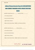 Indiana Primary Instructor Exam ALL 300 QUESTIONS AND CORRECT ANSWERS LATEST UPDATE THIS YEAR NEW&excl;&excl;