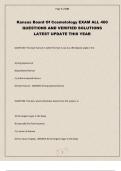 Kansas Board Of Cosmetology EXAM ALL 400 QUESTIONS AND VERIFIED SOLUTIONS LATEST UPDATE THIS YEAR