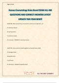 Kansas Cosmetology State Board EXAM ALL 400 QUESTIONS AND CORRECT ANSWERS LATEST UPDATE THIS YEAR NEW&excl;&excl;
