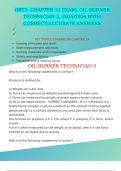 OBT3- CHAPTER 14 EXAM&colon; OIL BURNER TECHNICIAN 3&comma; 2025&sol;2026 WITH CORRECT&sol;ACCURATE ANSWERS
