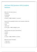 Nail Exam 900 Questions With Complete Solutions 