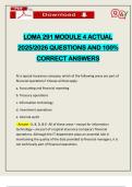 LOMA 291 MODULE 4 ACTUAL 2025&sol;2026 QUESTIONS AND 100&percnt; CORRECT ANSWERS