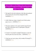 WVSSAC NFHS Part 2 Test 2025 Questions  With Complete Solutions &vert; Already Graded  A&plus; &vert; Sure To Pass 