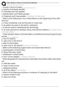New Mexico History Final Exam Review Exam Questions and Answers 100&percnt; Pass &vert;Already Graded A&plus;&vert; Verified and Updated &vert;Actual 2025&sol;2026 Cheat Sheet