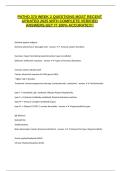 PATHO 370 WEEK 2 QUESTIONS MOST RECENT UPDATED 2025 WITH COMPLETE VERIFIED ACCURATE ANSWERS