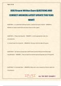 BSIS Firearm Written Exam QUESTIONS AND CORRECT ANSWERS LATEST UPDATE THIS YEAR NEW&excl;&excl;