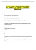 CYU Patho 370 - Week 2 assessment fully detailed with all accurate solutions