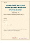 ICC VAPOR RECOVERY Test 1 & 2 all 350 QUESTIONS AND CORRECT ANSWERS LATEST UPDATE THIS YEAR NEW&excl;&excl;