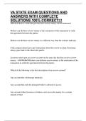 VA STATE EXAM QUESTIONS AND ANSWERS WITH COMPLETE SOLUTIONS 100&percnt; CORRECT&excl;&excl;&excl;
