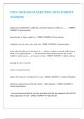 CDCA OSCE EXAM QUESTIONS WITH CORRECT ANSWERS 