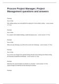 Procore Project Manager&semi; Project Management questions and answers