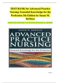 Test Bank for Advanced Practice Nursing&colon; Essential Knowledge for the Profession 5th Edition by Susan M&period; DeNisco &vert; ISBN-13&colon; &lrm;978-1284264661 &vert; Verified 2025&sol;2026 Edition