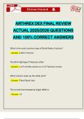 BUNDLE EXAMS&colon;&colon; DEX FINAL EXAMS ACTUAL 2025&sol;2026 &vert; Q&A 100&percnt; PASS
