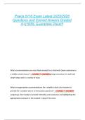 Praxis 5116 Exam Latest 2025&sol;2026  Questions and Correct Anwers Graded  A&plus;&vert;100&percnt; Guarantee Pass&excl;&excl;&excl; 