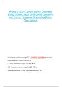 Praxis II &lpar;SLP&rpar;&colon; Voice and its Disorders  Study Guide Latest 2025&sol;2026 Questions  and Correct Answers Graded A&plus;&vert;Brand  New Version 