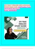 ATI TEAS 7 Complete Test Bank &lpar;Questions&rpar;&colon; Reading&comma; Mathematics&comma; Science&comma; and English & Language Usage
